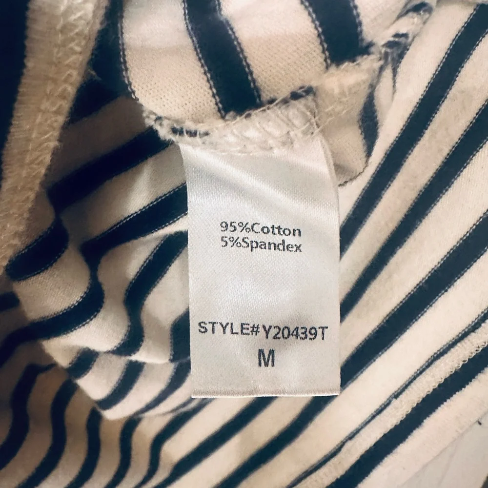 Pomander Place Navy Striped Vesty Long Sleeve Crewneck - Picture 6 of 7